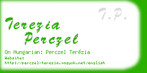 terezia perczel business card